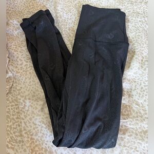 lululemon athletica Black High-Rise Patterned Leggings